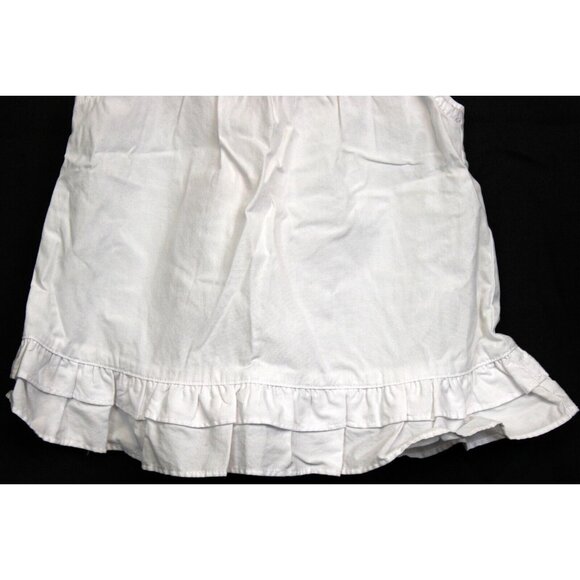 2004 Gymboree Strawberry Patch 2T White Blouse shirt Ruffle Embroider Cap Sleeve - Picture 3 of 5
